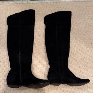 Kenneth Cole Reaction Black Over-the-Knee Boots